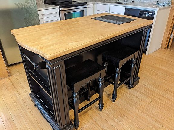Kitchen island.