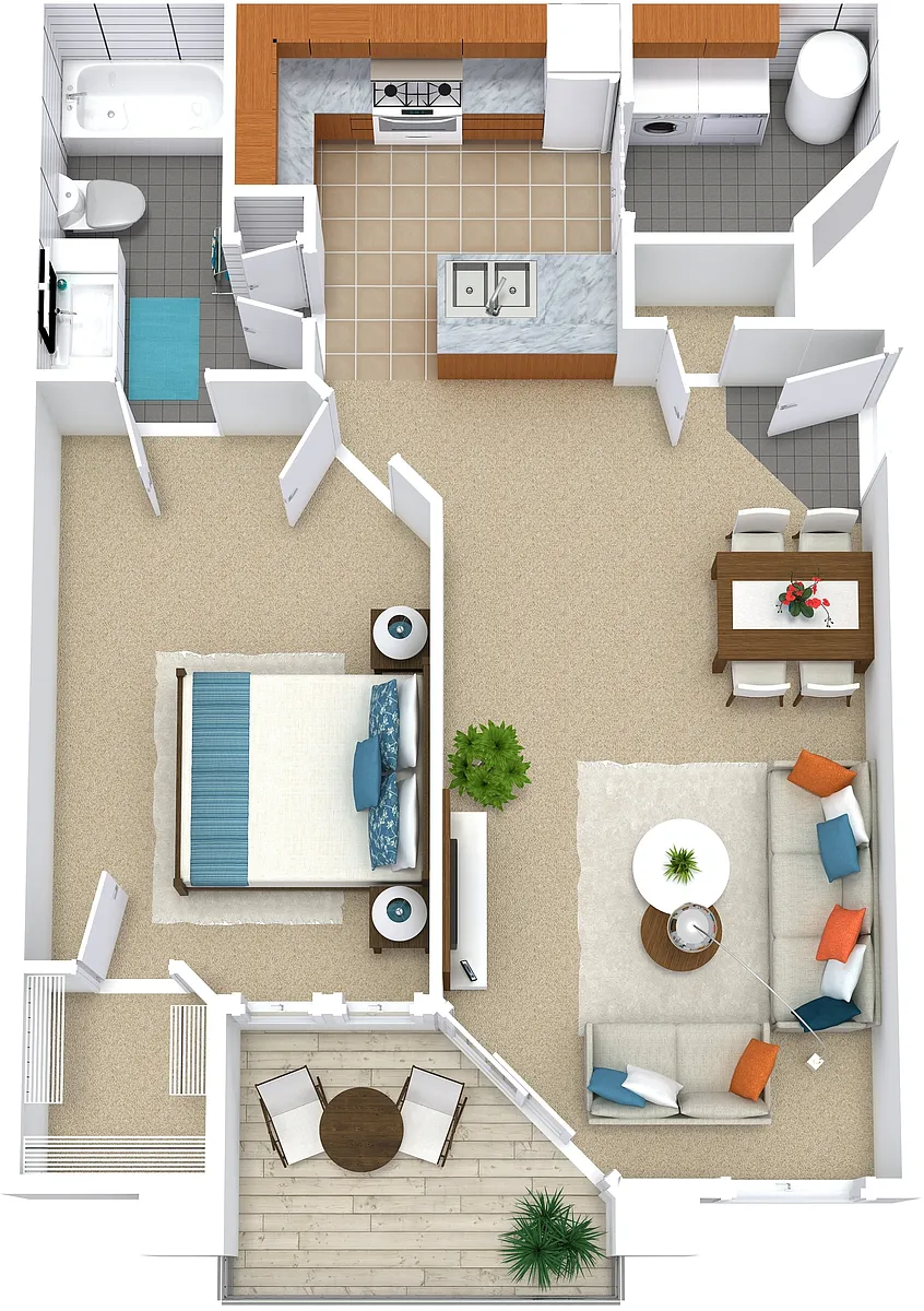Floor plan 1x1 738sf Reno - A4