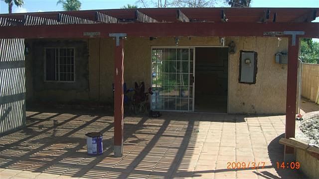 Rear of house