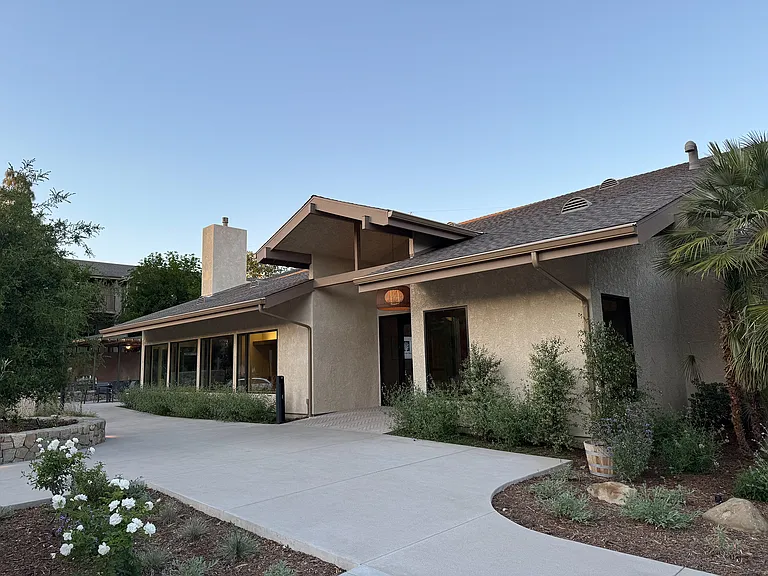 The Front of the Valley Oaks Village Clubhouse