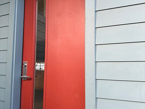 Front door.