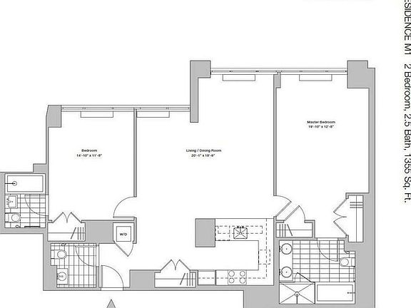 2nd image of 322 W 57th St APT 52M1