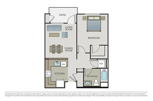 Floor plan Plan 1B