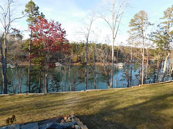 View of lake Keowee from front door entry and porch area