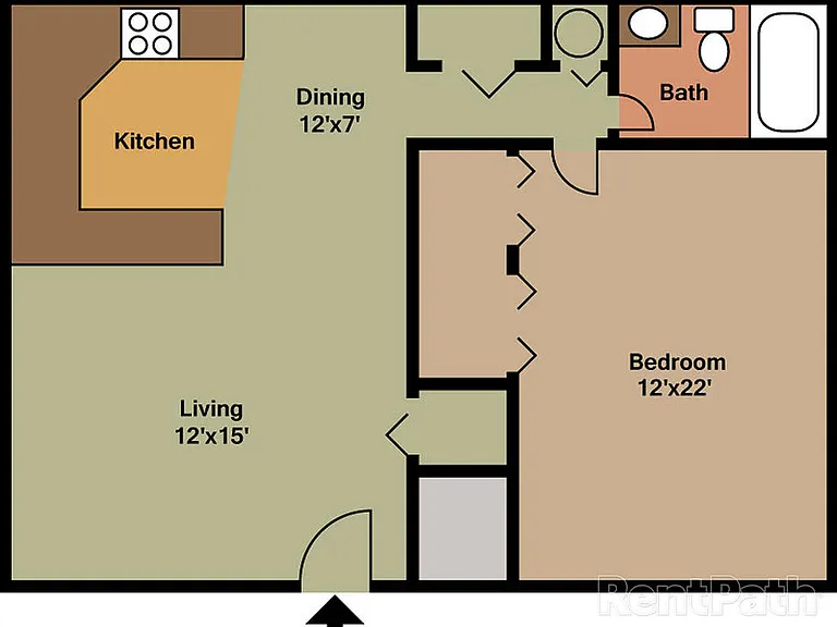 1 bedroom floor plan 1 bedroom floor plan