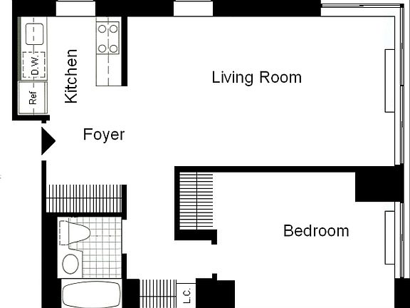 2nd image of 235 W 48th St APT 8R