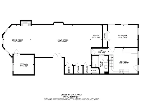 Floor plan Two Bedroom