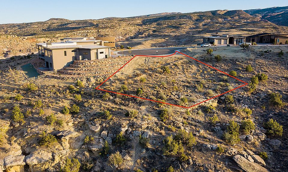 Property line in red