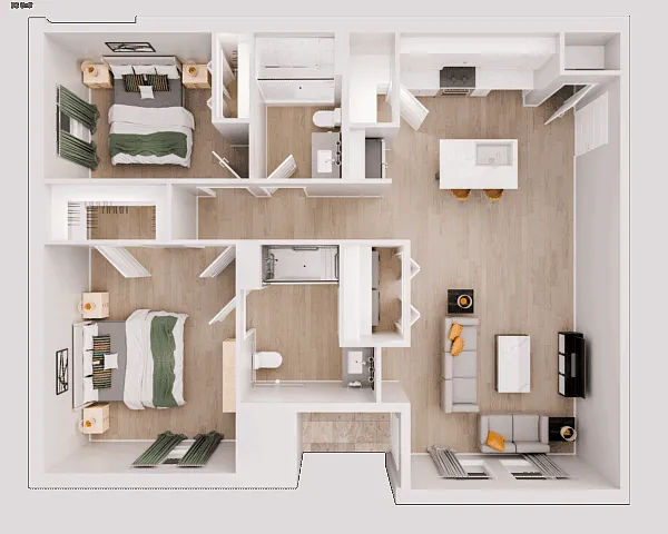 Floor plan B1-ADA