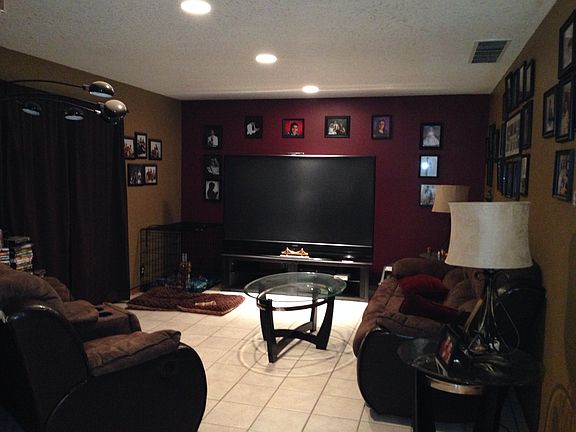 Back living room tile floor
