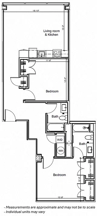 Floor plan 2BR 2E