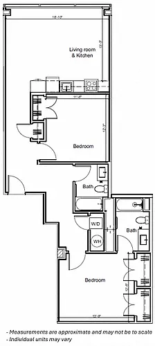 Floor plan 2BR 2E