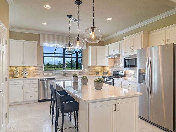 Model Representation Kitchen with white cabinets
