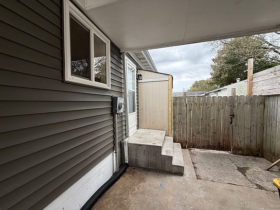 Carport entrance