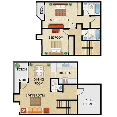 Floor plan Plan F - Townhome