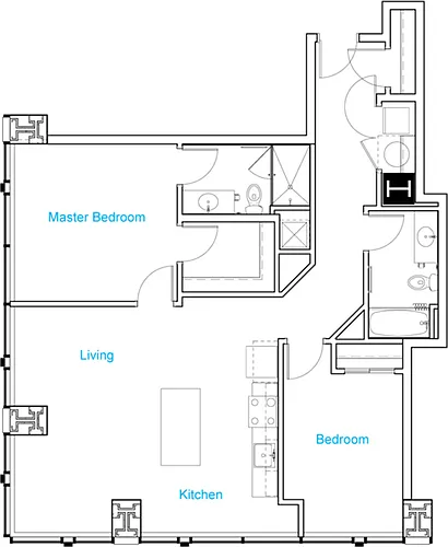 Floor plan B2
