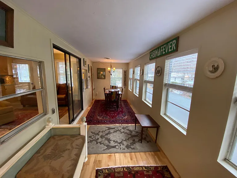 Sun room, dining area.
