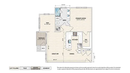 Floor plan The Avery (RG-A1)