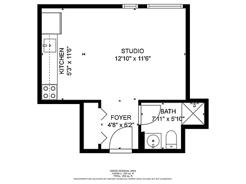 Floor plan Studio