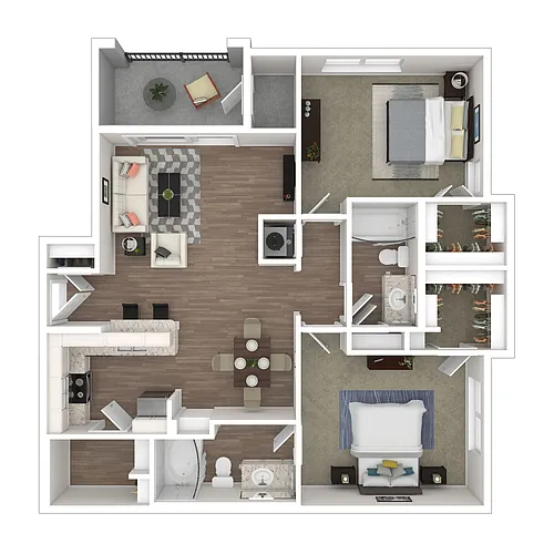Floor plan 2x2 Upgrade