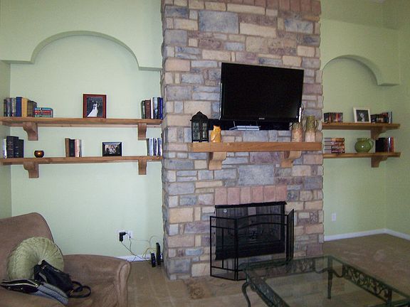 Custom Stone Fireplace