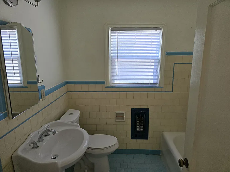 Bath room with tub and separate shower