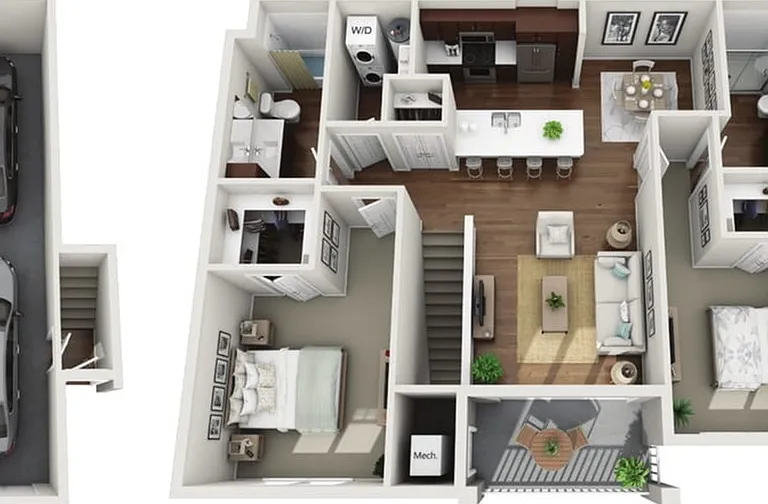 Floor Plan 2I | Drexel Ridge Apartments | Apartments in Oak Creek, WI Floor Plan 2I | Drexel Ridge Apartments | Apartments in Oak Creek, WI