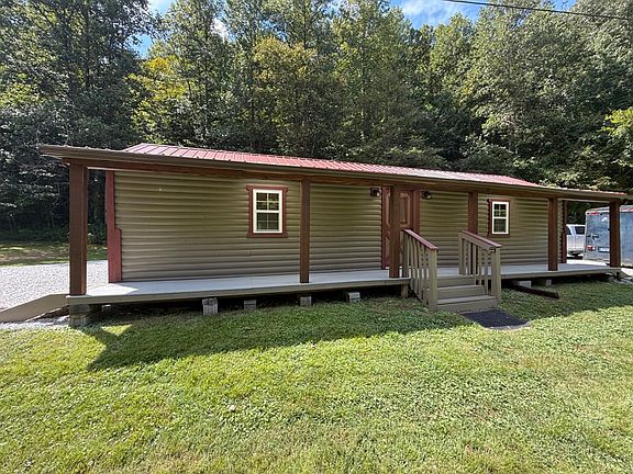 Cabin 1 of the 2 main cabins viewed from the road