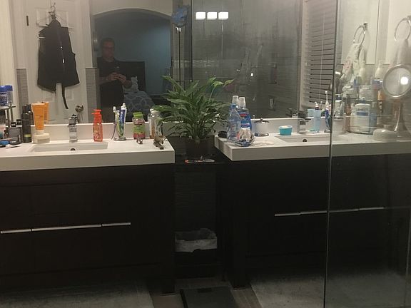 Master bathroom sinks