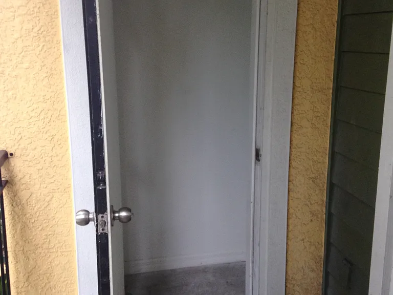 Storage available on the balcony