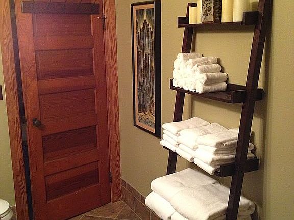 Spa bathroom from shower