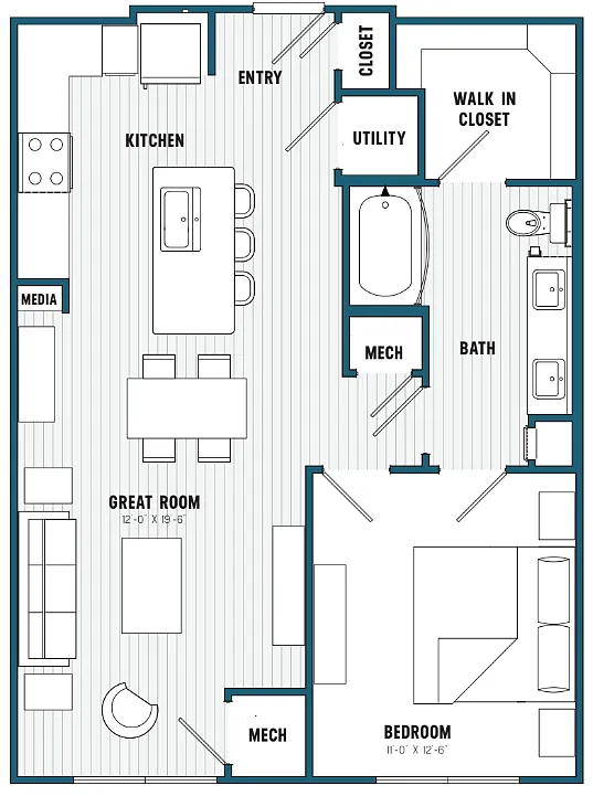 Floor plan A22