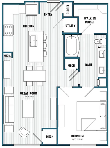Floor plan A22
