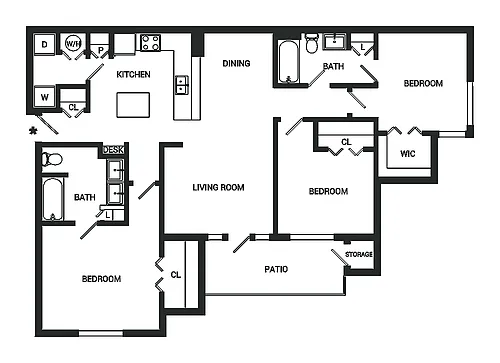 Floor plan The Washington