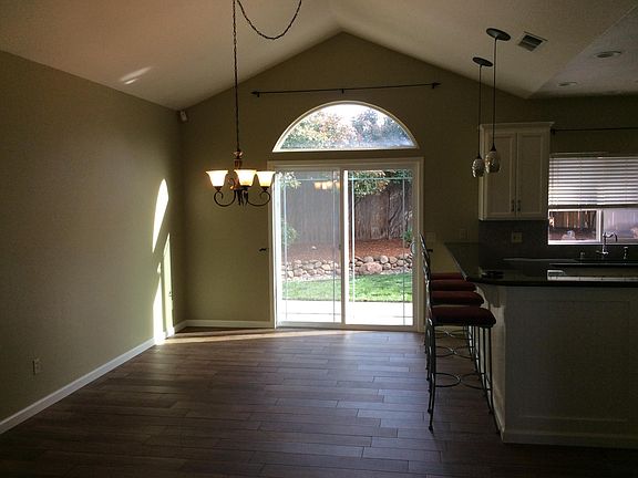 open kitchen eating area
