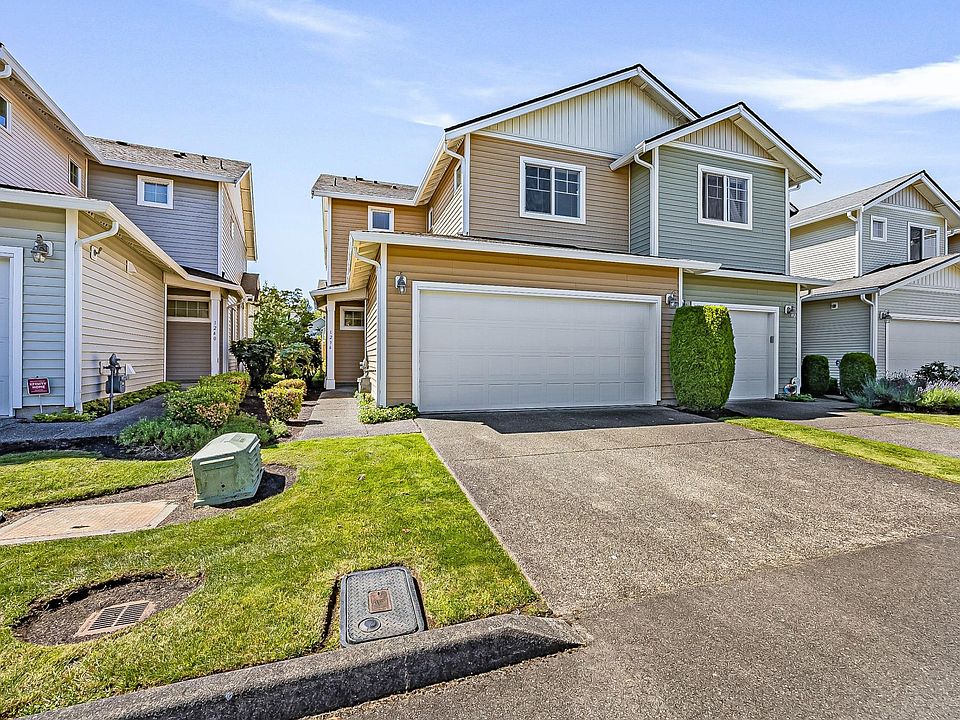 This townhouse property is the end unit with 2 car garage.