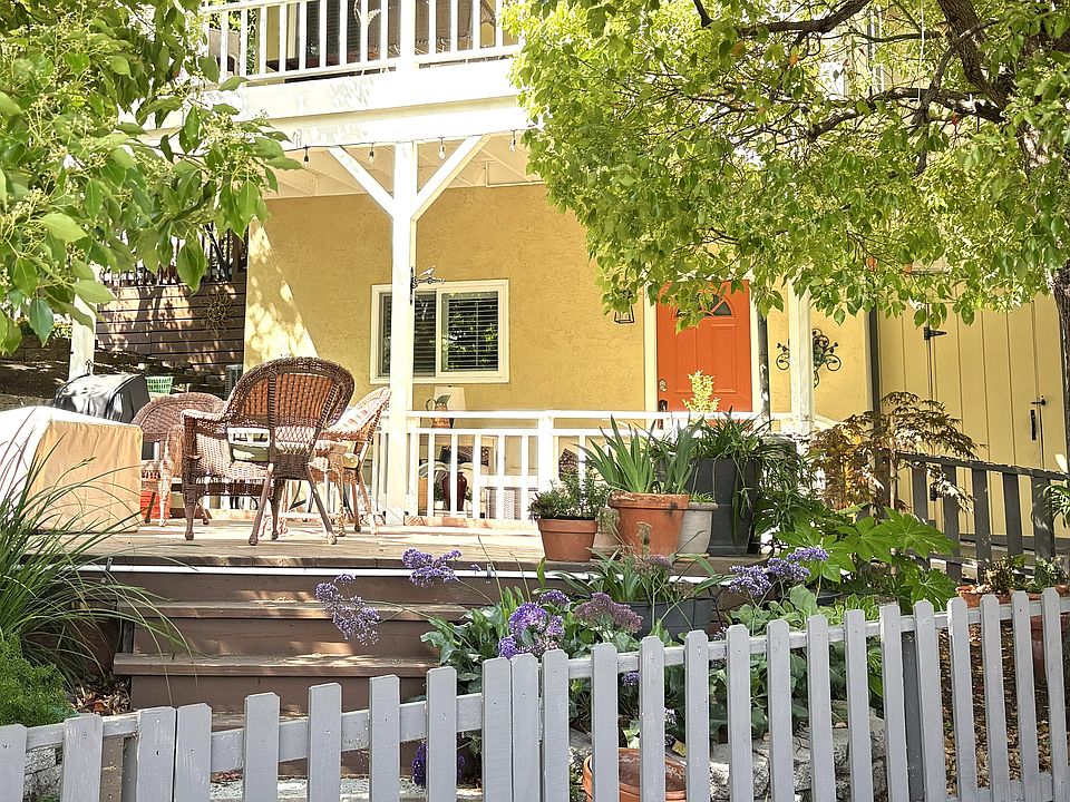 The front of the house.