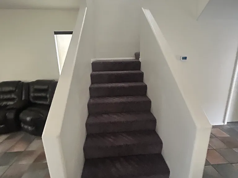 Brand new carpet upstairs throughout