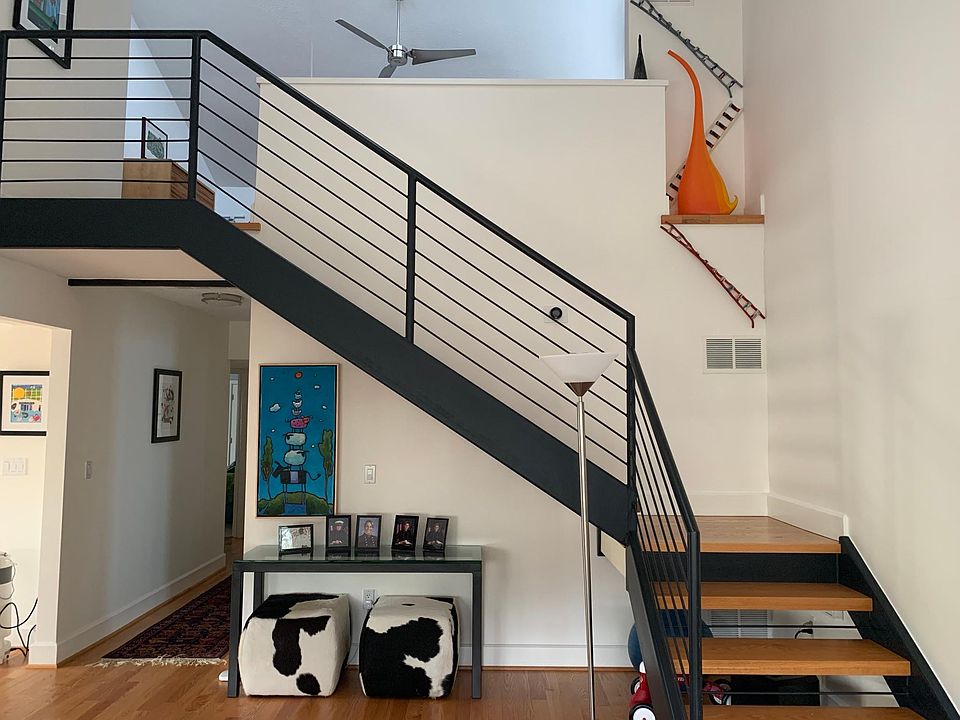Staircase to the upstairs master suite