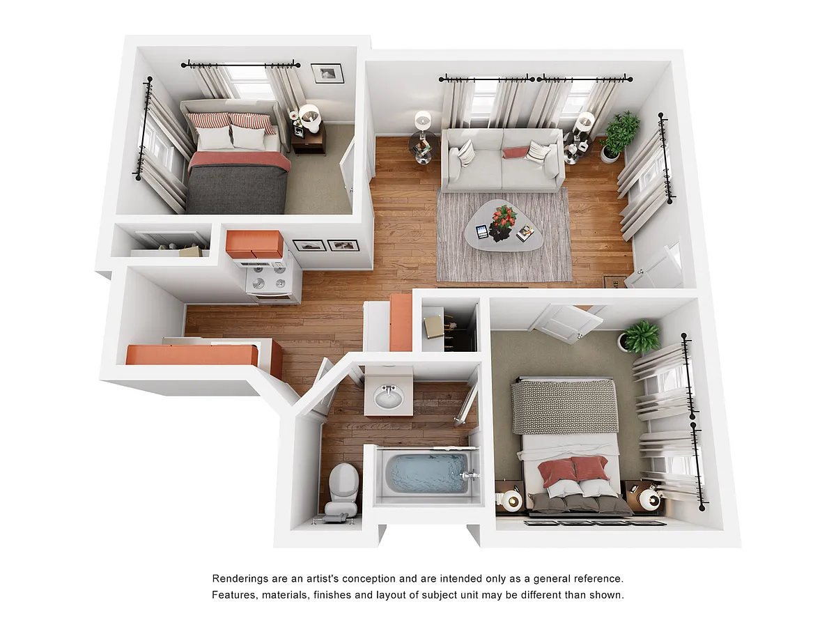 Floor plan 2x1A
