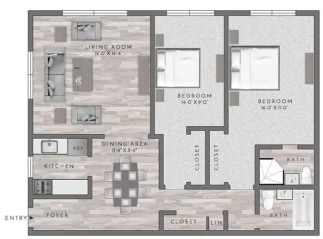 Floor plan B2