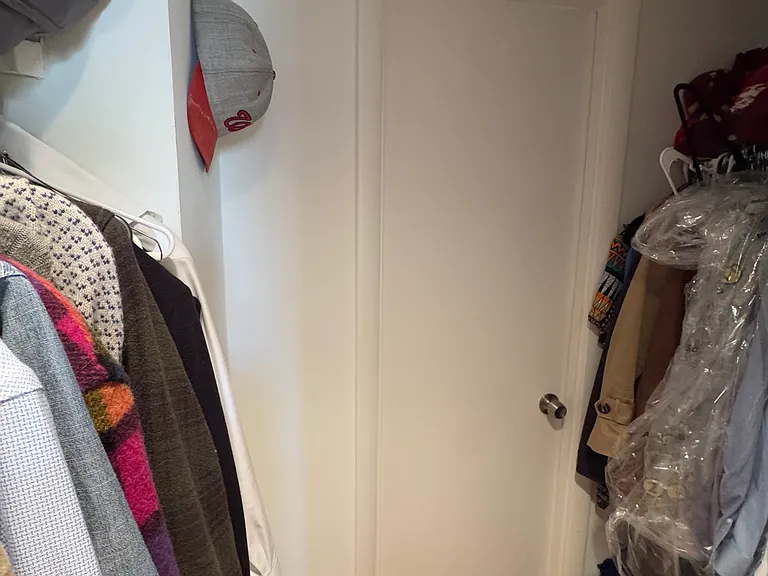 Rest of the walk-in closet and door to the bathroom