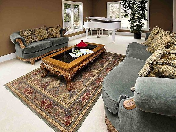 Large formal living room is ideal for entertaining.