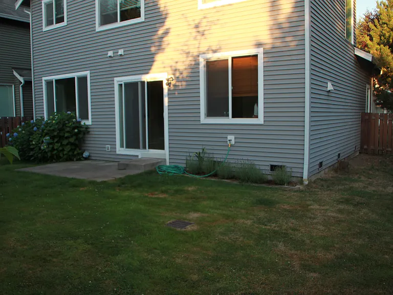 fensed back yard