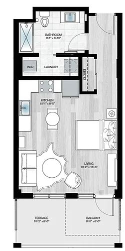 Floor plan Heron2-studio-S