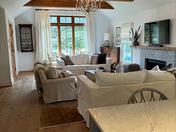View from kitchen to living room