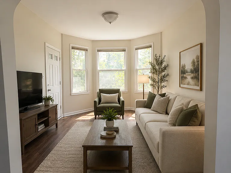 Living room (virtually staged)