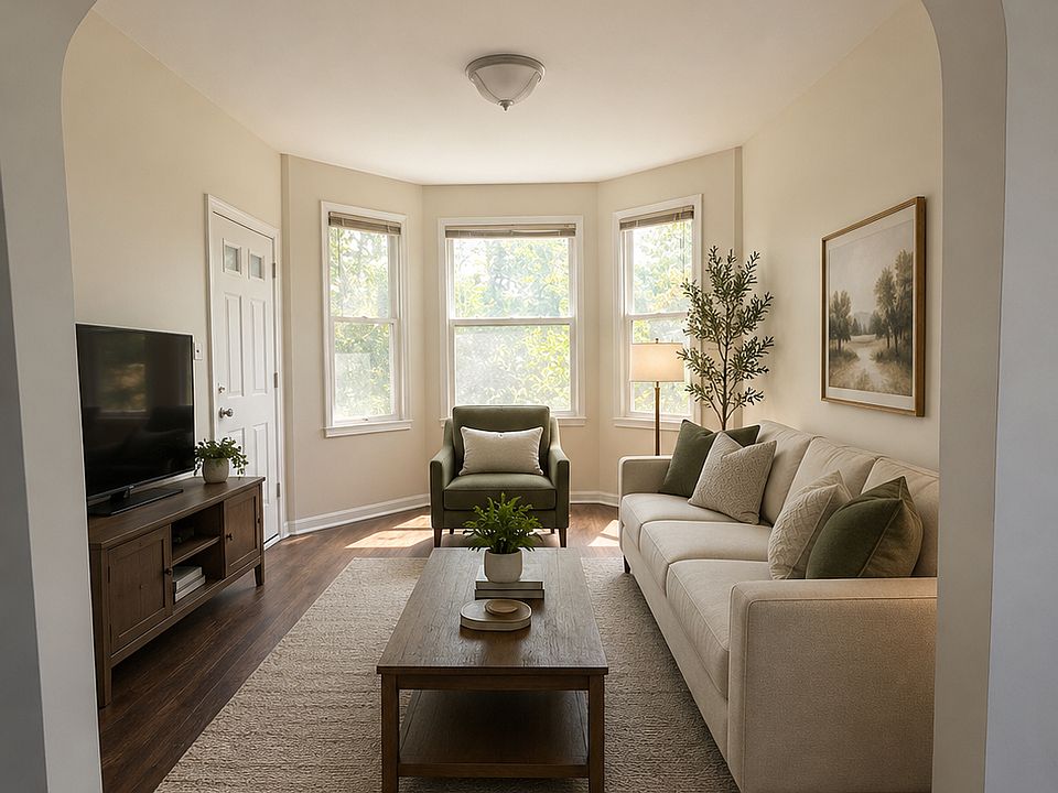 Living room (virtually staged)