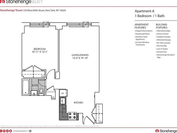 2nd image of 210 W 89th St APT 4A