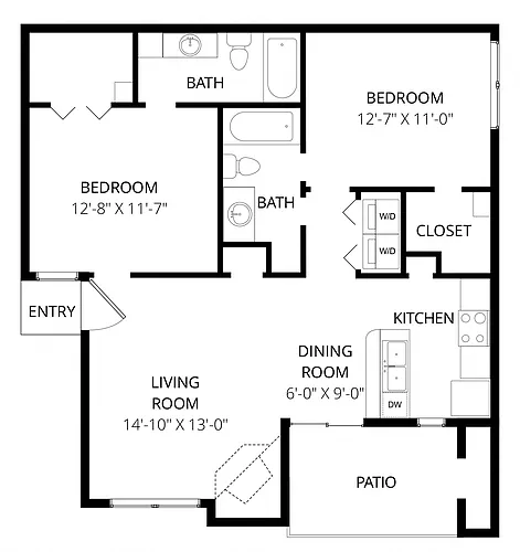 Floor plan B1 Upgraded